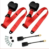 1 Pair Universal 3-Point Seat Belt Pads, Quick Release Backpack Attachment Straps, Pack Accessory Straps, Universal Fit for Golf Carts, UTV, Trucks