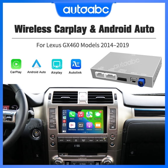 Wireless Carplay Android Auto interface adapter for Lexus GX460 2014-2019