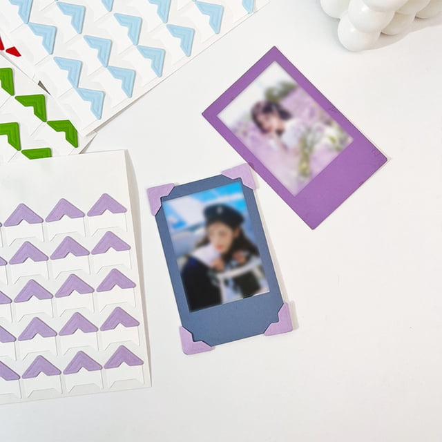 mmirethe 24piece Vintage Corner Stickers For Scrapbook And Photo Album Making Easy Operation Delicate white