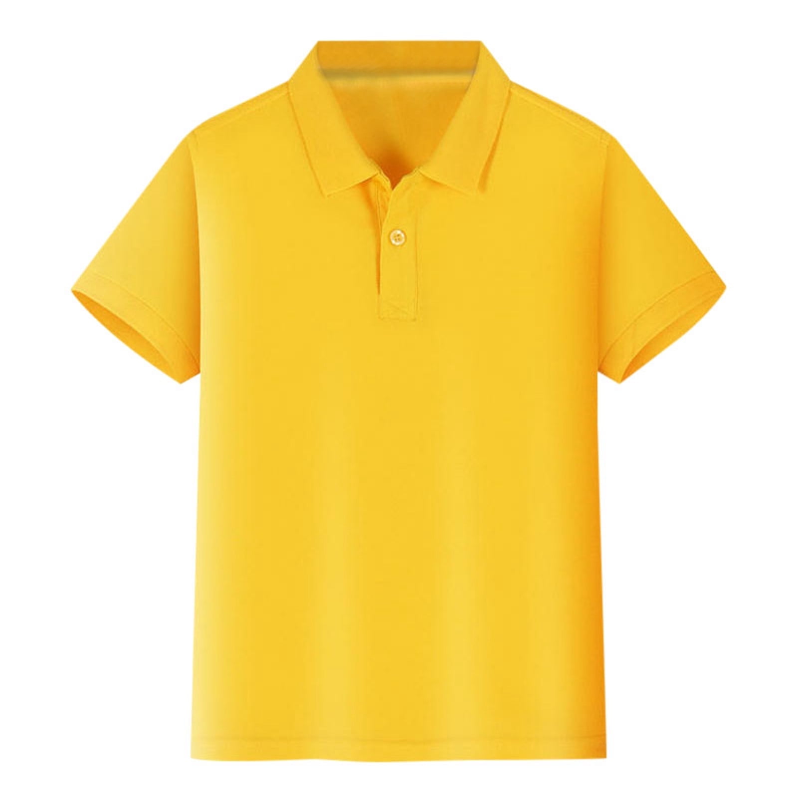 REDARER Kids Boys Girls Summer Pique Fabric Polo Shirt Button Closure Comfortable Soft Short Sleeve Casual Top,5-6 Years