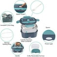 thumbnail image 4 of 220V 110V 12V 24V Dual Use Home Car Electric Heating Lunch Box Leakproof Portable Food Warmer Heated Container Stainless Steel Lunch Box US Plug and Car Plug, 4 of 6