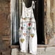 thumbnail image 1 of ICHUANYI Clearance Women Fashion Casual Printed Pocket Romper Long Playsuit Strap Camis Jumpsuit(Multicolor, M) ICHUANYI WER2023080908203, 1 of 8