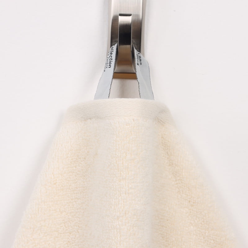 Superior Belmont 9 Piece Zero Twist Towel Set, Ultra Soft Cotton Towels, Ivory