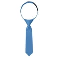 thumbnail image 2 of Jacob Alexander Infant's Toddler's 8 inch Solid Color Pre-Tied Hook and Loop Band Tie - Ocean, 2 of 6