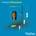 thumbnail image 7 of 6ft Aluminum Fence Post for WamBam Privacy Fence Panel (1 Post), Composite Fence System Aluminum Support, No-Dig Installation, Outdoor Fence System for Backyard Patio or Pool, Black BLI19125, 7 of 7