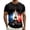 Black, variant on French Graphic Print Short Sleeve T Shirt Casual Summer Top