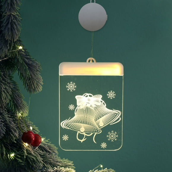 EGNMCR Night Lights Christmas Window Lights LED Hanging Curtain Light Garland Tree Decoration String Lights