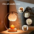 thumbnail image 4 of Candle Warmer Lamp for Yankee Candles with Adjustable Brightness＆Timer, Handcrafted Crystal＆Wooden Base and 2Bulbs, 4 of 7