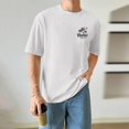 thumbnail image 6 of Huesdet Men Graphic T Shirtss Crewneck Short Sleeve Tee Textured Knit Pullover Tops Graphic Tees Men(White,3XL), 6 of 9