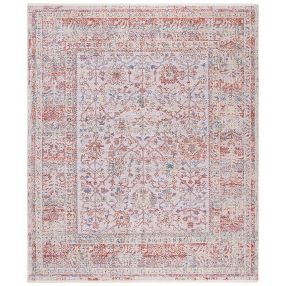 SAFAVIEH Hellenic Marquis Medallion Area Rug, Ivory/Rust, 8' x 10'