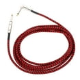 thumbnail image 1 of SEWACC 1 Pc Audio Extension Cable Copper Core Red Black for Guitar Accessory with Two Channel Stereo Sound, 1 of 8