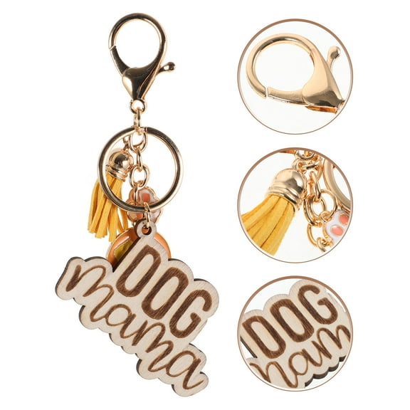 LULULION Purse Keychain Dog Mom Keychain Charm Multi-colored 1Pcs with Anti-lost Function for Girls