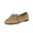 Khaki, variant on Willtoo Womens Lace‑Up Loafers British Style Lightweight Flat Casual Shoes Soft Non‑Slip Slip‑On Walking Shoes for Daily Office Wear
