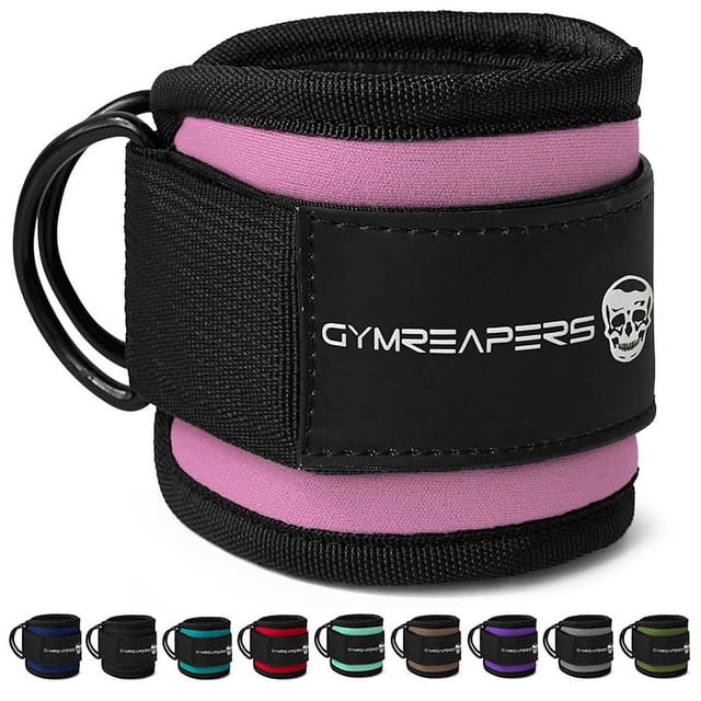 Tobillera ajustable Gymreapers de neopreno rosa, unidad