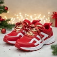 thumbnail image 4 of Flat Printed Shoelaces,Christmas Themed Thin Flat Shoelaces,Shoe Laces for Sneakers, 4 of 6