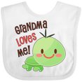 thumbnail image 3 of Inktastic Grandma Loves Me- Cute Turtle Boys or Girls Baby Bib, 3 of 4