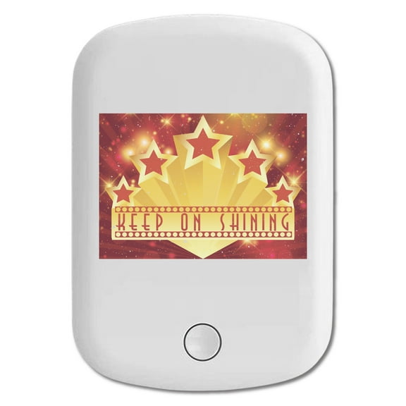 DistinctInk Magnetic Battery Pack, 5000 mAh Wireless Portable Charger with USB-C Cable, Compatible with MagSafe iPhone 14 / 13 / 12 Series - Keep On Shining