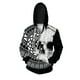 thumbnail image 3 of Sudadera con capucha y estampado gráfico de calaveras para hombre, ropa de otoño, sudaderas con cremallera, sudaderas con capucha góticas para hombre, 3 of 5