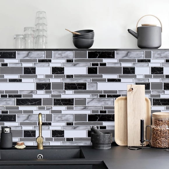 Papel tapiz para cocina Livebor 30 x 200 cm impermeable mosaico