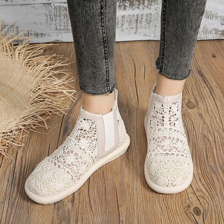 

Tdoqot Women s Slide Sandals- Casual Summer Lace up Comfy Closed Toe Womens Sandals Beige Size 6.5