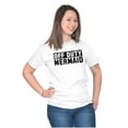 thumbnail image 5 of Off Duty Mermaid Funny Beach Swim Women's Graphic T Shirt Tees Brisco Brands S, 5 of 5