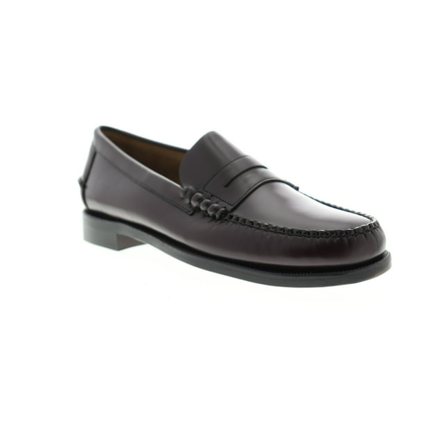 Sebago - Sebago Classic Dan Mens Brown Extra Wide Leather Dress Loafers ...