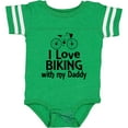 thumbnail image 3 of Inktastic I Love Biking with Daddy Boys or Girls Baby Bodysuit, 3 of 5