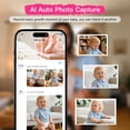thumbnail image 3 of 1080p Smart 2Camera Video BabyMonitor,Wifi On/Off Switch,2.8" inch Display or WiFi Remote Access,NightVision,1500ft Long Range,2-Way Talk,Sound Alert,Temperature Sensor,Lullabies Feeding Remind, 3 of 15