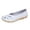 White, variant on Women Casual Shoes Slip On Platform Heel Loafers Comfortable Casual & Driving Footwear ,Us Size:8.5