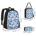 thumbnail image 2 of Balery Icy Blue Snowflakes Mochila Escolar 3 en 1 para Niños - Mochila Resistente con Lonchera Térmica y Estuche - Mochila Escolar para Niños y Niñas, 2 of 7