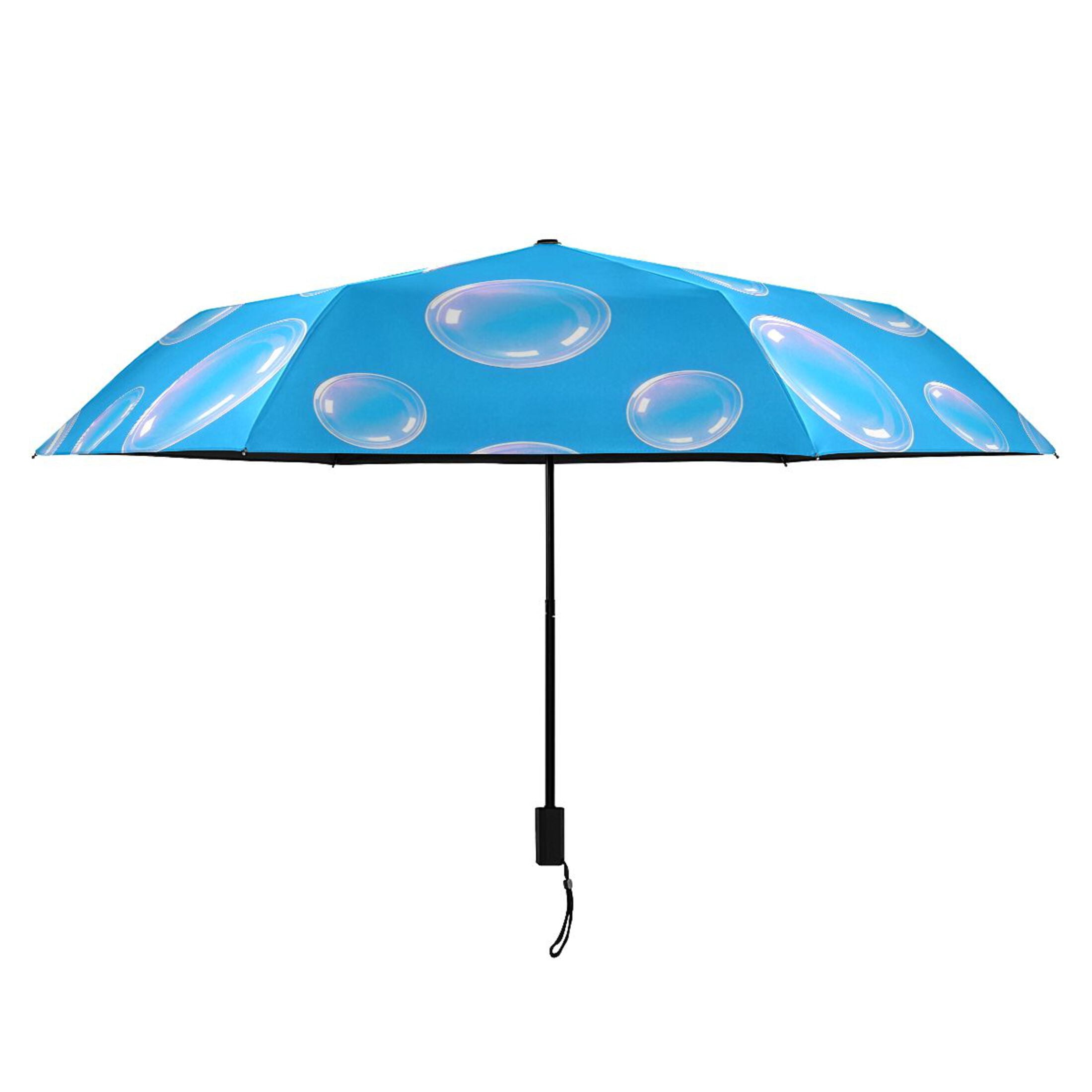 ALAZA Bubble UPF 50+ Compact Folding Umbrella for Rain Travel Umbrella Packable