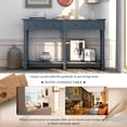 thumbnail image 5 of Historyli Go5H Farmhouse Console Sofa Table, Easy To Assemble, Classic Solid Wood Entryway Table, With 2 Drawers, Bottom Storage Shelves,For Living Room, Hallway, Bedroom, 5 of 9