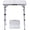 Silver-24''l X16''wx27"h, variant on Small Folding Table Portable 24''l X16''w Foldable Camp With 3 Adjustable Height Indoor Outdoor Lightweight Aluminum For Cooking Picnic (3 Heights)
