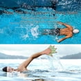 thumbnail image 4 of 2 pares de guantes de natación de silicona tipo rana con dedos palmeados entrenamiento acuático resistencia al agua fitness paleta aeróbicos para hombres mujeres niños, 4 of 5