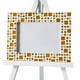 thumbnail image 4 of Mosaico Azulejos, Vidrio Azulejos, Brillo Cristal Mosaico Vidrio Piezas Granel Cuadrado Brillo Cristal Mosaico Azulejos 2 x 2cm para Hogar Decoración, 25uds(100g, Plata Gris), 4 of 5