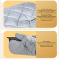 thumbnail image 4 of Guantes de cocina aislantes del calor | Material de tela plateada | Resistente al microondas y a altas temperaturas | Duradero y fácil de limpiar | 9.16"x5.51" | Hornear, cocinar y usar en barbacoa, 4 of 6