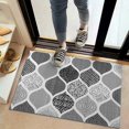 thumbnail image 2 of Bohemian Retro Floral Non-Slip Entryway Door Mat,Boho Indoor Decor Durable Low Plush Door Mat,Washable Welcome Rug for Patio Hallway Home Decor 20x32 Inches, 2 of 7