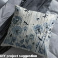 thumbnail image 4 of Dandelion Fabric By The Yard Dragonfly Upholstery Fabric Vintage Wooden Decorative Fabric Watercolour Painting Plant Indoor Outdoor Fabric For Adult,Grey Nature Art Craft Patchwork 5 Yards, 4 of 6