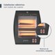 thumbnail image 2 of Calefactor Eléctrico De Cuarzo Voltio 2 Niveles 800W Negro, 2 of 8