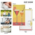 thumbnail image 6 of Yayeee 100% Cotton Hand Towels for Bathroom 16" x 28" Soft Absorbent Kitchen Towel, Orange Cocktails, 6 of 7