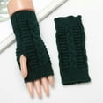 thumbnail image 2 of LEKODE Long Gloves Cold Weather Gloves Thermal Gloves for Women Biking Gloves Women Womens Winter Gloves Hiking Gloves for Men Thermal Gloves for Women Gloves Army Green One Size, 2 of 3