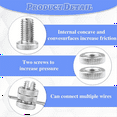 thumbnail image 4 of 20 Pieces Split Bolt Joint Clamp Wire Connector Electrical Fence Connector Aluminium Alloy for Multiple Electric Fence, 4 of 7