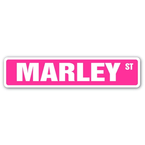 MARLEY Street Sign Childrens Name Room Sign | Indoor/Outdoor |  30" Wide