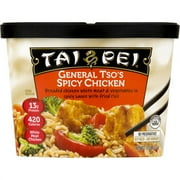 Tai Pei General Tso's Spicy Chicken with Vegetable Rice, Frozen Asian Meal, 11 oz