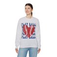 thumbnail image 5 of Play Ball Baseball Heart Sweatshirt, Distressed Vintage Baseball Shirt Gift, 5 of 7