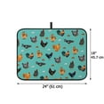 thumbnail image 2 of WIRESTER Microfiber Dish Drying Mat, Absorbent Drying Mat for Kitchen Counter, Dishes Drainer Pad Coaster - Chicken Pattern, 2 of 6