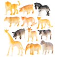 thumbnail image 1 of 12 piezas de juguetes de animales, jirafa, preescolar, educativo, , león, juego de aprendizaje, figuras de animales de la selva para regalo de cumpleaños, pequeños, Sunnimix Figuras de juguetes, 1 of 7