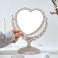 thumbnail image 4 of Espejo de tocador XPXKJ 7 pulgadas Aumento 3X Corazón Beige, 4 of 9