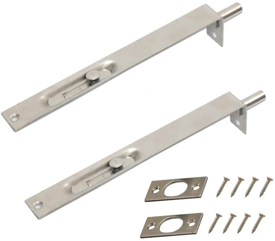 YDJKET 1 Pair 20cm Door Latches Heavy Duty Stainless Steel For Primary - View #2