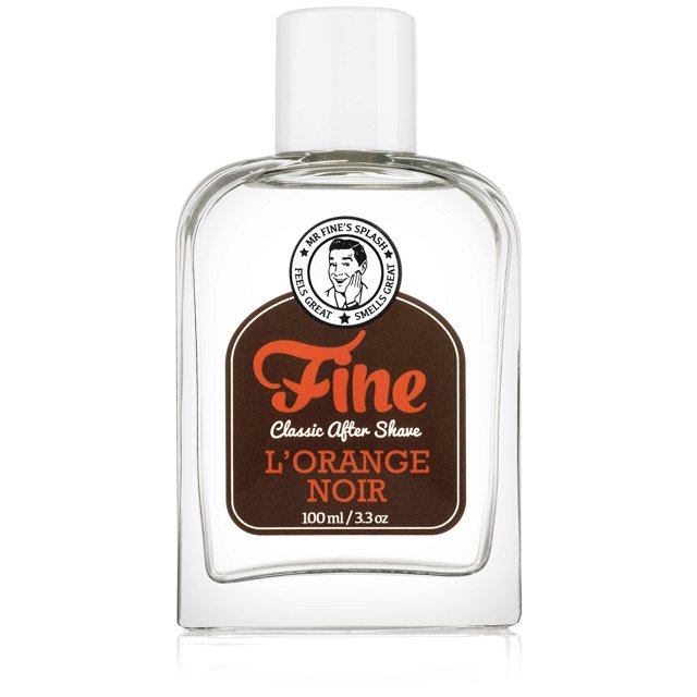 Mr Fine L'Orange Noir Mens Aftershave - Un toque de aftershave clásico de barbería para hombres modernos - El favorito de las afeitadoras húmedas